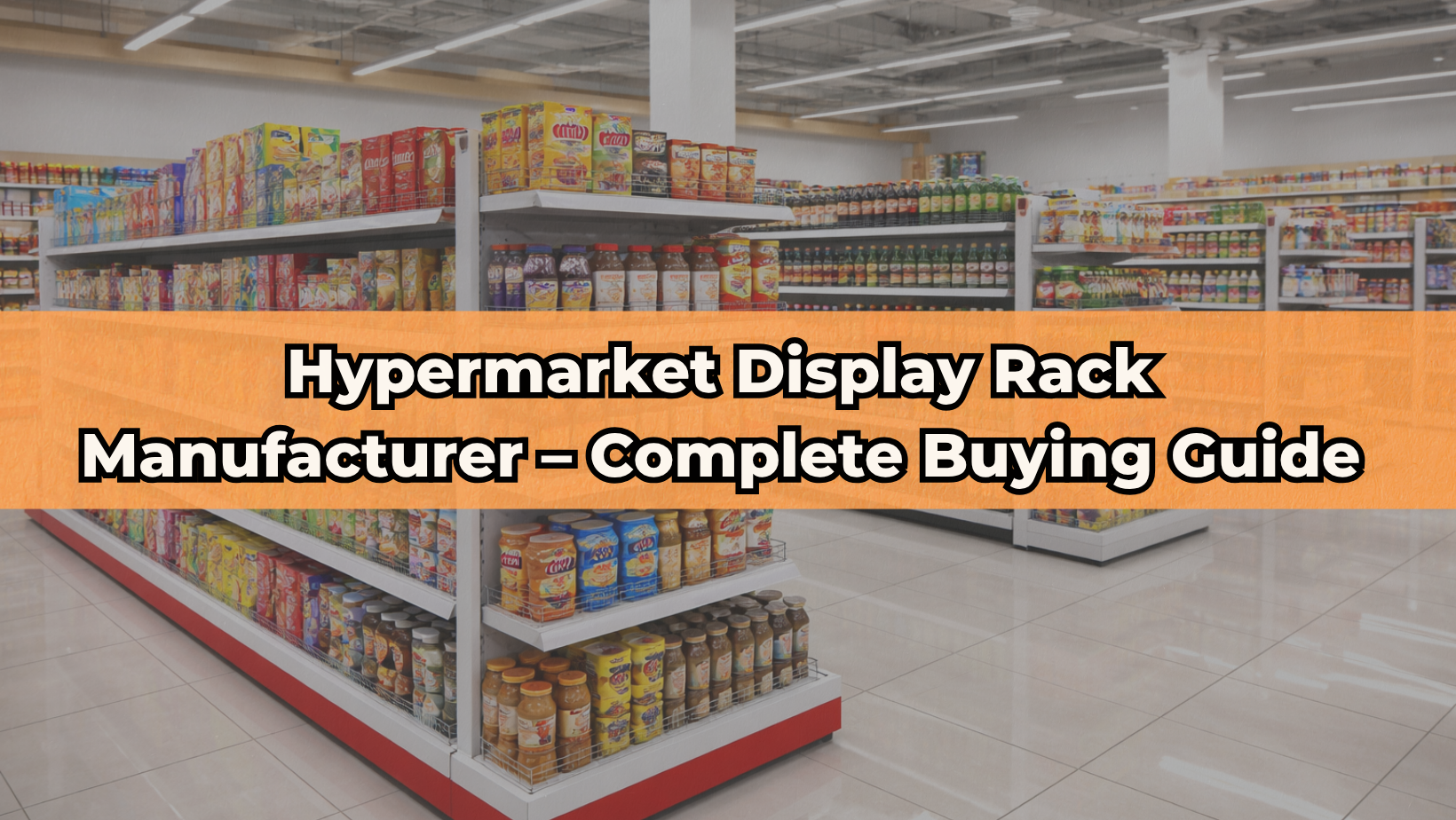 hypermarket display rack manufacturer