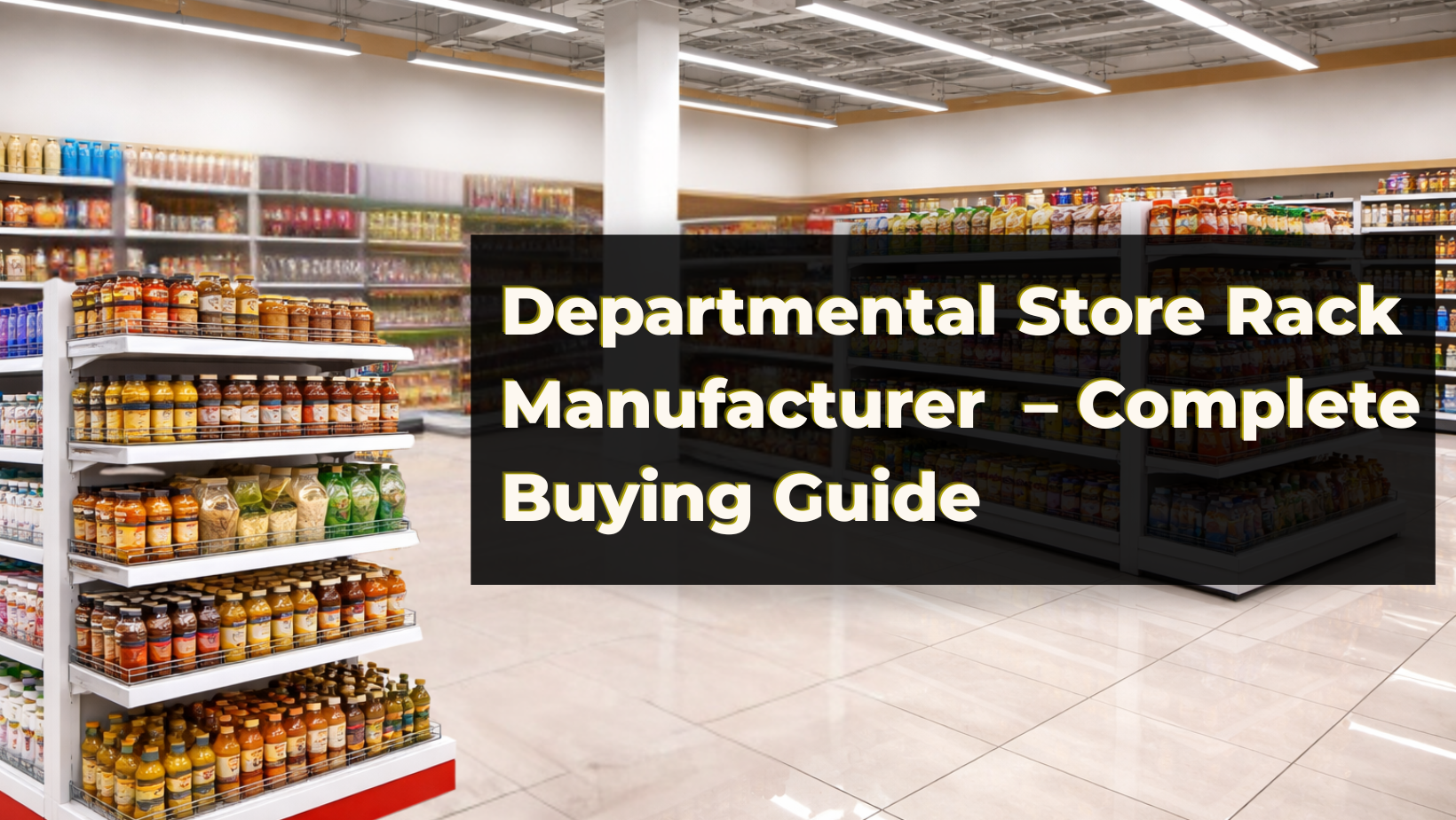 departmental store rack manufacturer