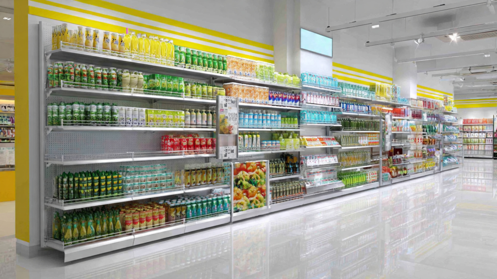 wall mount display rack for shop