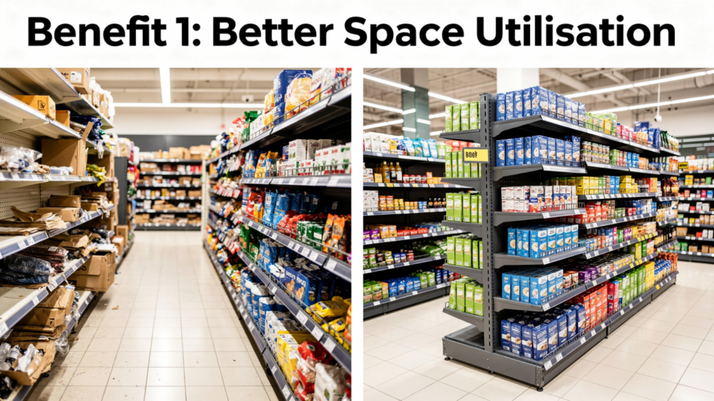 Modern Supermarket Display Racks