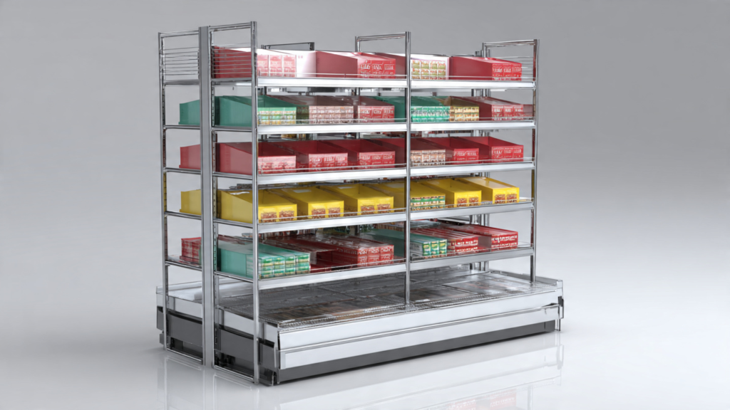MS supermarket display rack size