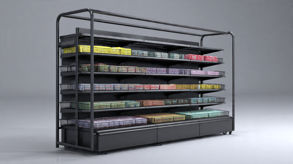 MS supermarket display rack size